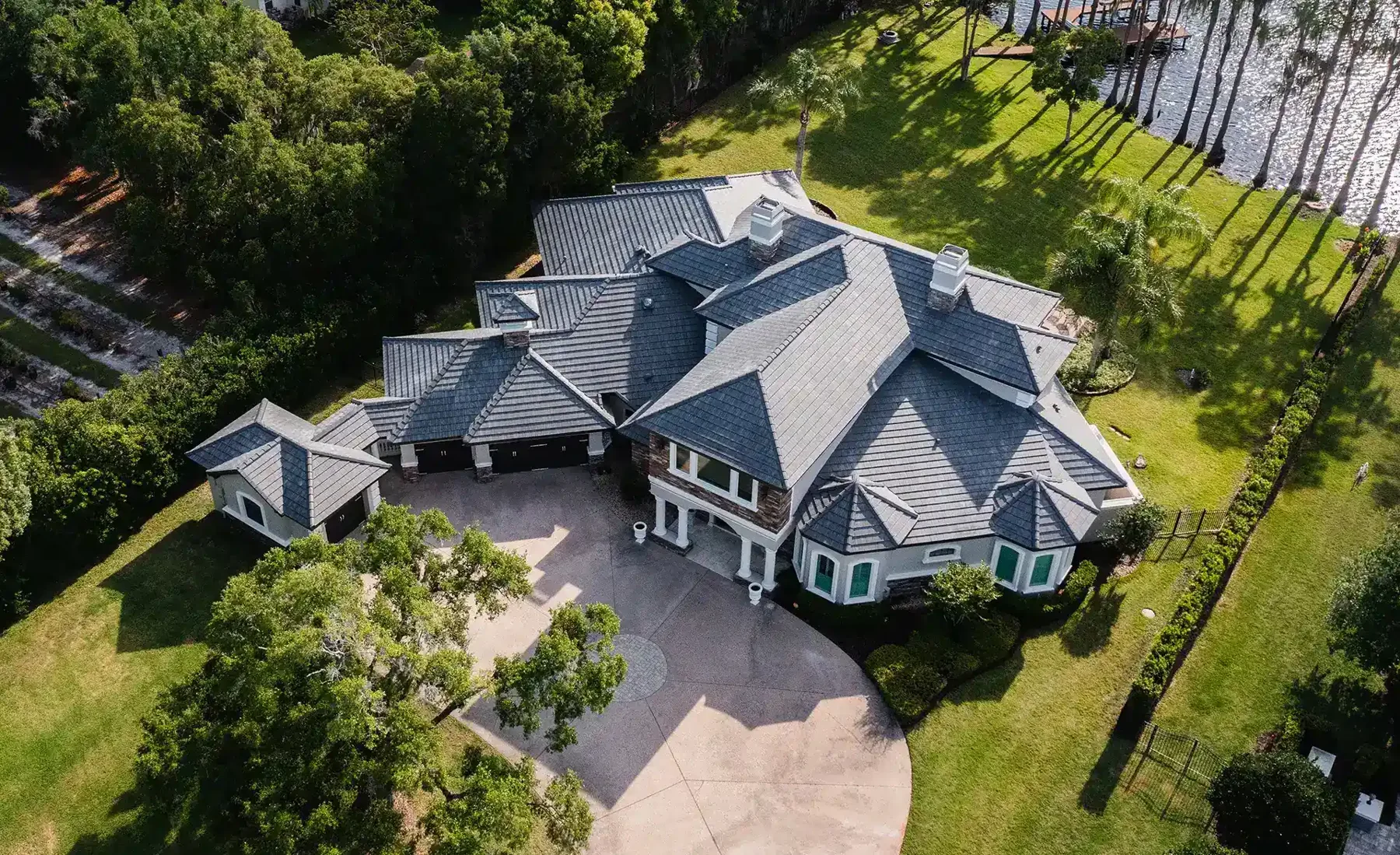 A roofing project photographed by Arry’s Roofing