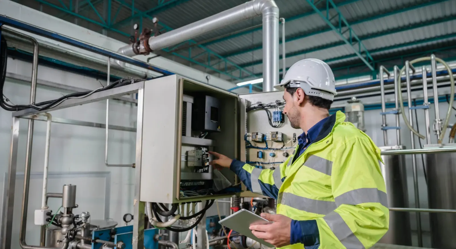 Electrical maintenance photograph from East-West Electric’s website